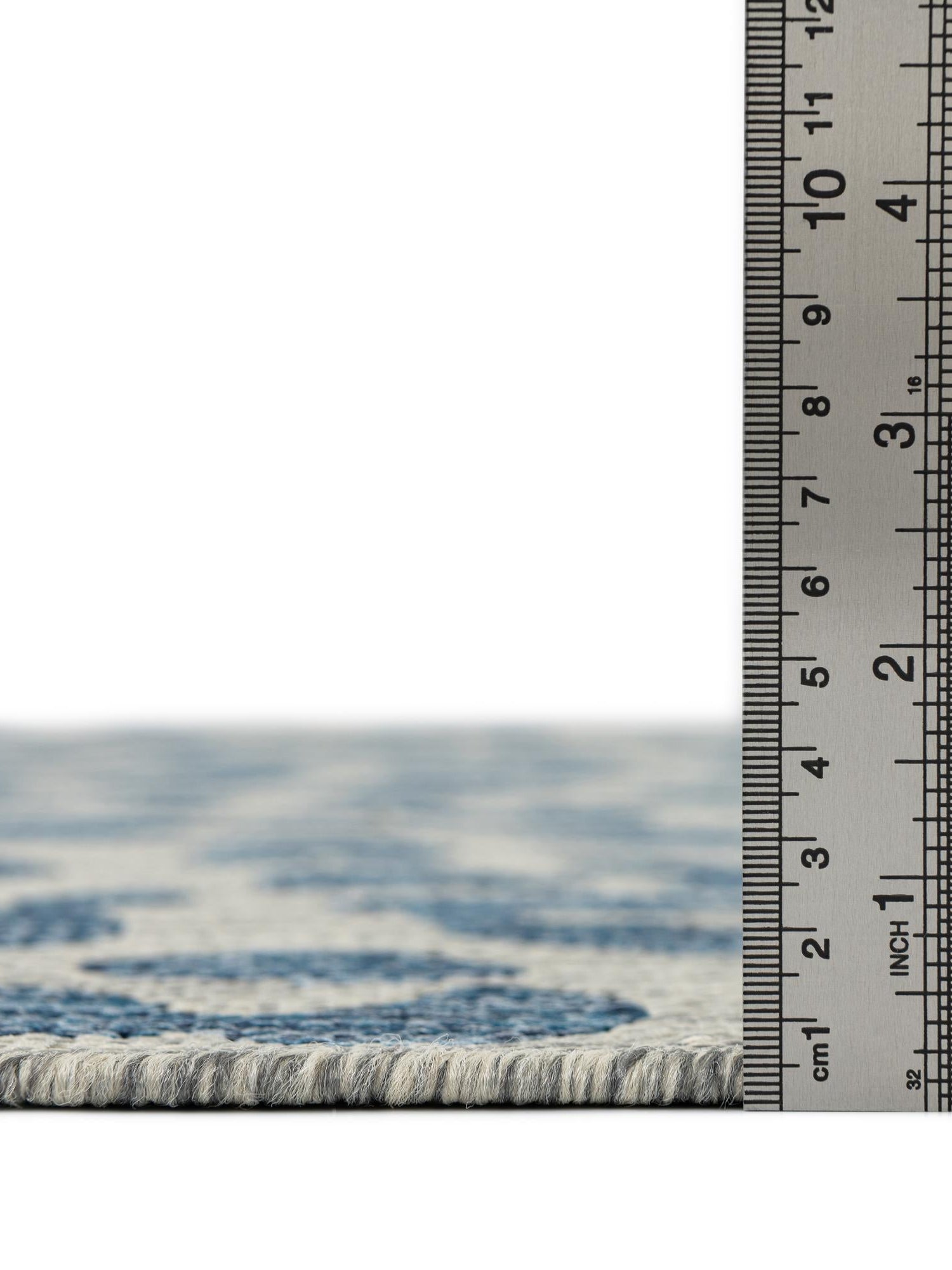 Blue 7' 10 x 7' 10 Outdoor Safari Round Area Rug Weather Resistant for Patio, Deck, Terrace, Balcony, Porch Animal Print Wildlife Nature Carpet for Sale at Rug Engine