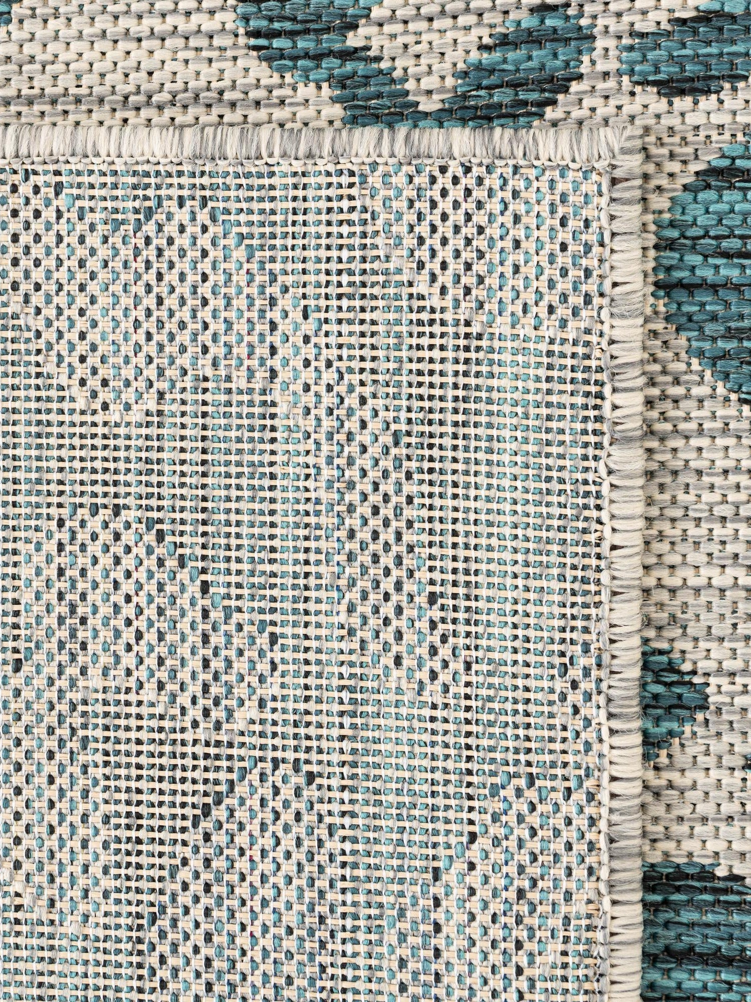 Teal 4' 1 x 6' 1 Outdoor Safari Rectangle Area Rug Weather Resistant for Patio, Deck, Terrace, Balcony, Porch Animal Print Wildlife Nature Carpet for Sale at Rug Engine
