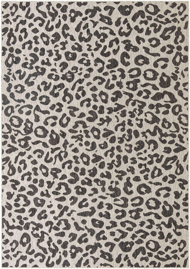 Light Gray 7' 10 x 11' Outdoor Safari Rectangle Area Rug Weather Resistant for Patio, Deck, Terrace, Balcony, Porch Animal Print Wildlife Nature Carpet for Sale at Rug Engine