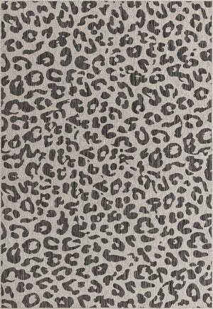 Light Gray 7' 1 x 10' Outdoor Safari Rectangle Area Rug Weather Resistant for Patio, Deck, Terrace, Balcony, Porch Animal Print Wildlife Nature Carpet for Sale at Rug Engine
