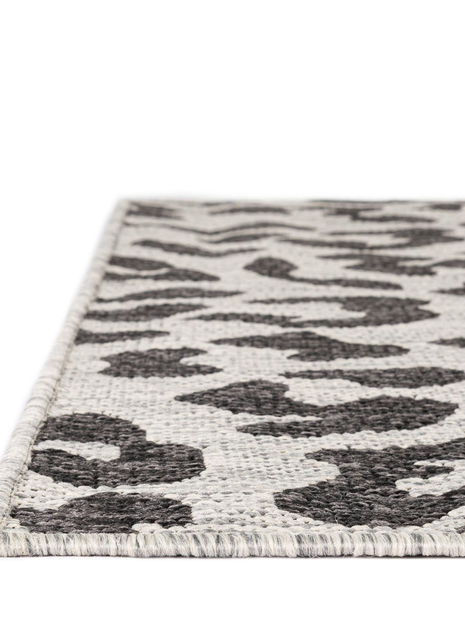 Light Gray 5' 3 x 8' Outdoor Safari Rectangle Area Rug Weather Resistant for Patio, Deck, Terrace, Balcony, Porch Animal Print Wildlife Nature Carpet for Sale at Rug Engine