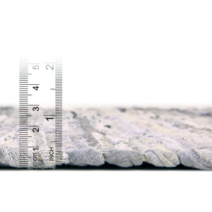 Gray 3' x 10' Chindi Cotton Runner Rug