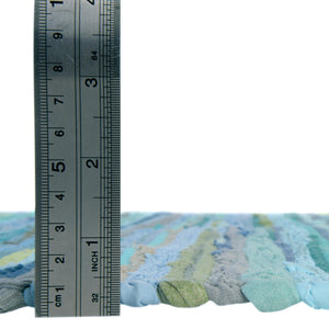Light Blue 8' x 10' Chindi Cotton Rectangle Rug