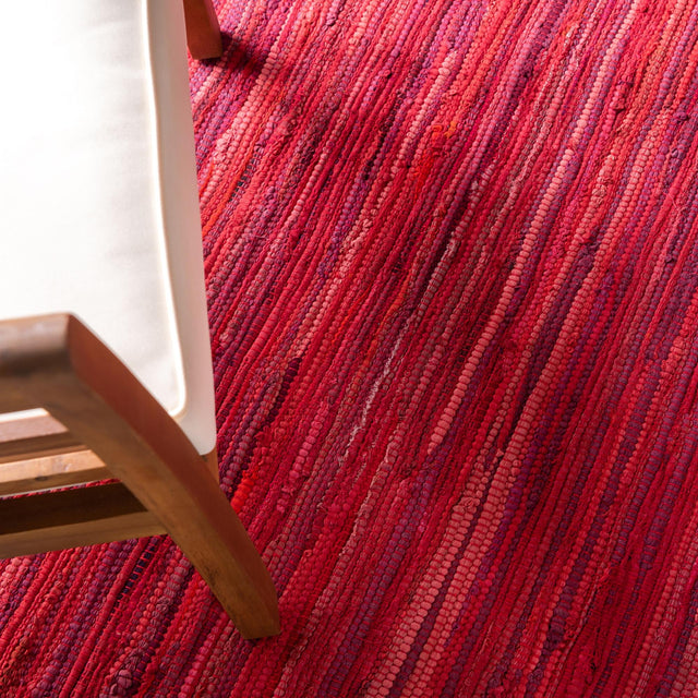 Red 9' x 12' Chindi Cotton Rectangle Rug