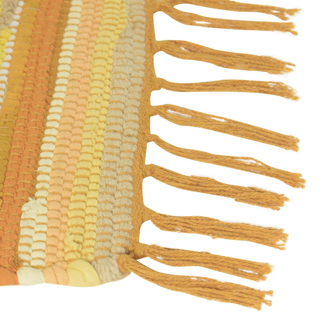 Yellow 2' 2 x 7' Chindi Cotton Runner Rug