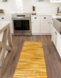 Yellow 2' 2 x 7' Chindi Cotton Runner Rug