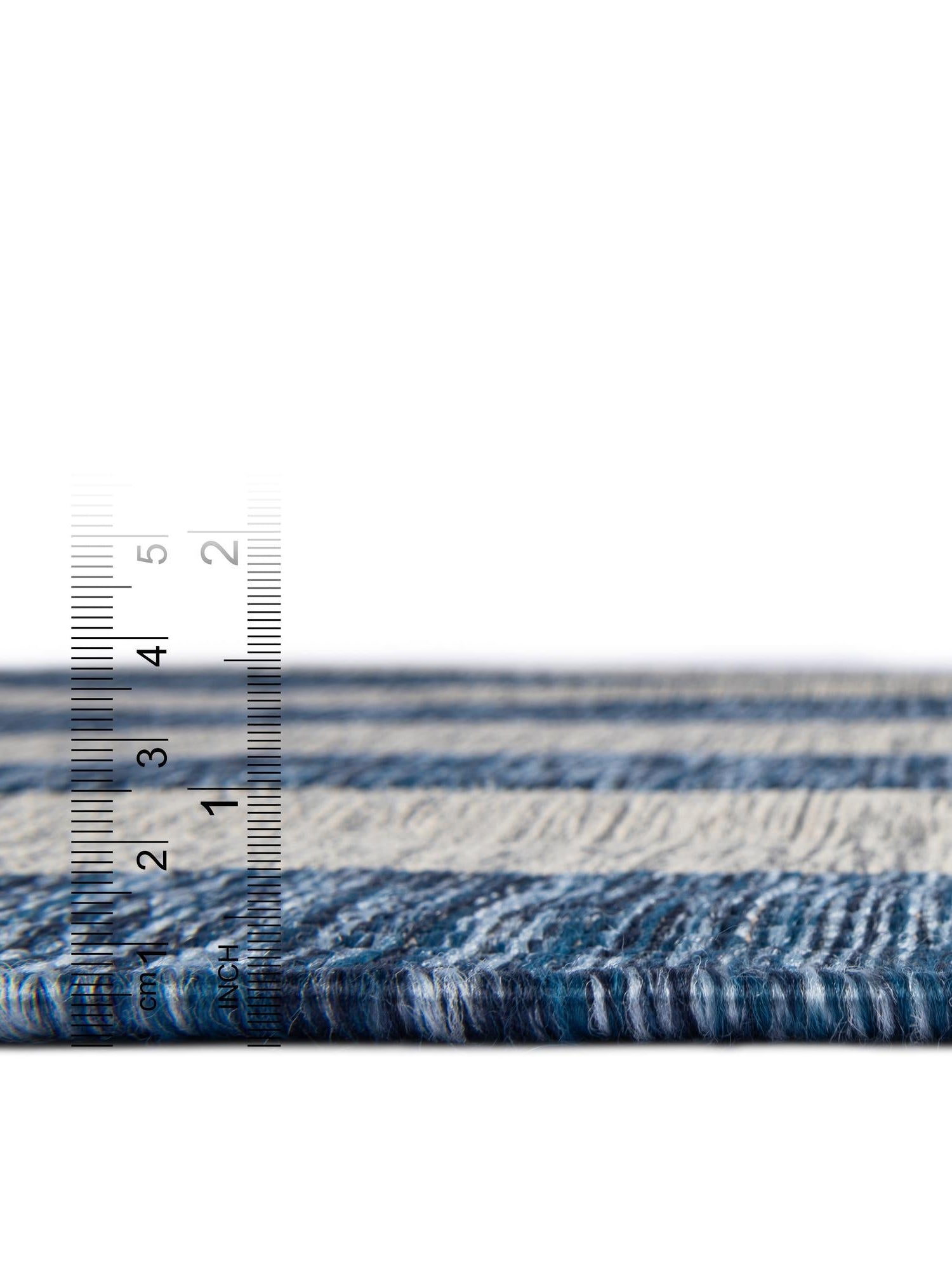 Blue 5' 3 x 8' Outdoor Striped Rectangle Area Rug Weather Resistant for Patio, Deck, Terrace, Balcony, Porch Geometric Pattern Waterproof Carpet for Sale at Rug Engine