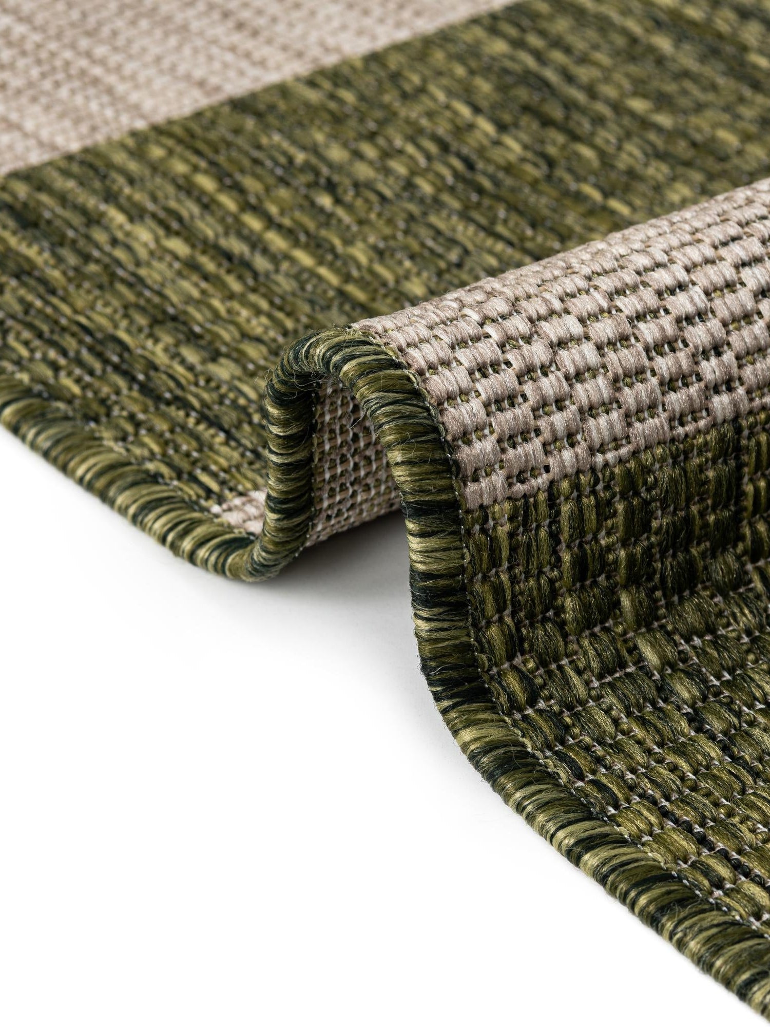 Green 7' 10 x 11' Outdoor Striped Rectangle Area Rug Weather Resistant for Patio, Deck, Terrace, Balcony, Porch Geometric Pattern Waterproof Carpet for Sale at Rug Engine