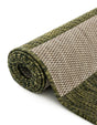 Green 6' 1 x 6' 1 Outdoor Striped Round Area Rug Weather Resistant for Patio, Deck, Terrace, Balcony, Porch Geometric Pattern Waterproof Carpet for Sale at Rug Engine
