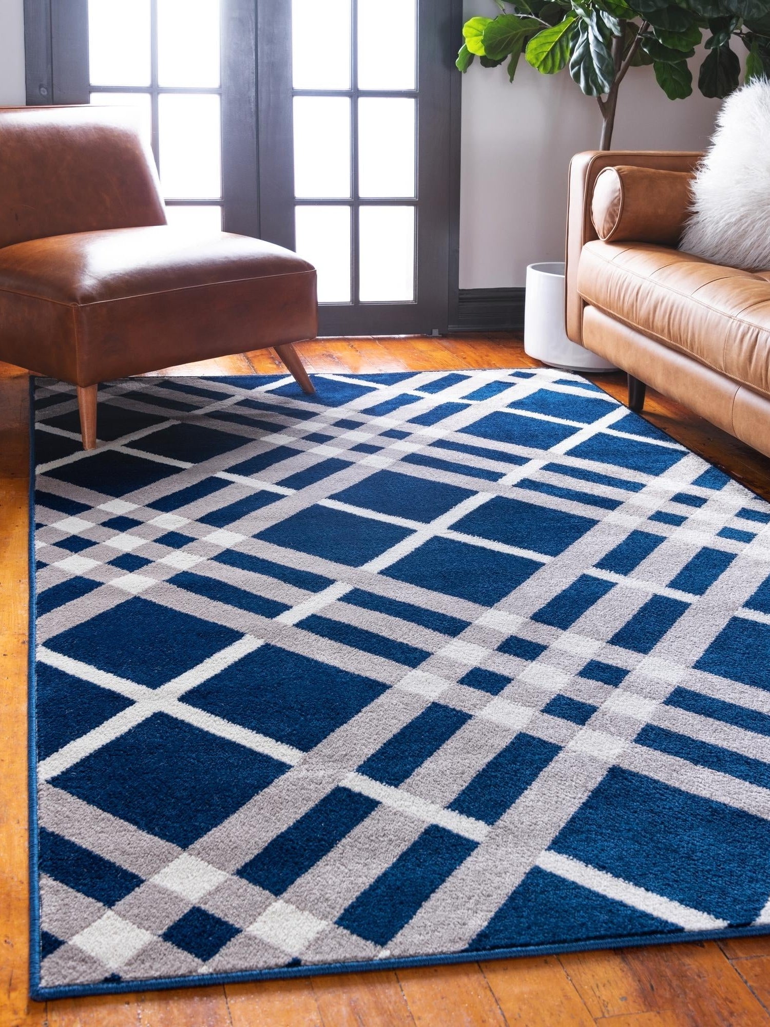 Navy Blue 1' 8 x 1' 8 Open Hearts Sample Area Rug 100% Polypropylene Colorful Vivid Modern Abstract Carpet for Interior Home Decor for Sale at Rug Engine