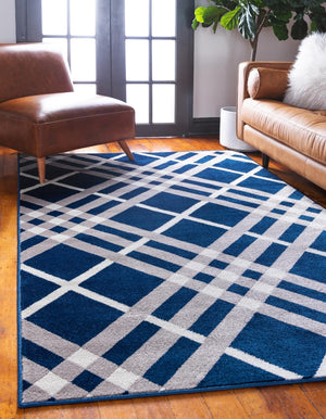 Navy Blue 1' 8 x 1' 8 Open Hearts Sample Area Rug 100% Polypropylene Colorful Vivid Modern Abstract Carpet for Interior Home Decor for Sale at Rug Engine