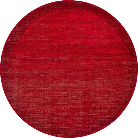 Burgundy 3' 7 x 3' 7 Williamsburg Round Area Rug