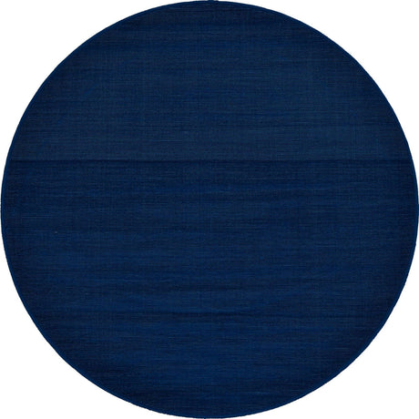 Navy Blue 3' 7 x 3' 7 Williamsburg Round Area Rug 100% Polypropylene With Cotton Backing Durable Easy Clean Stain Resistant Carpet for Sale at Rug Engine