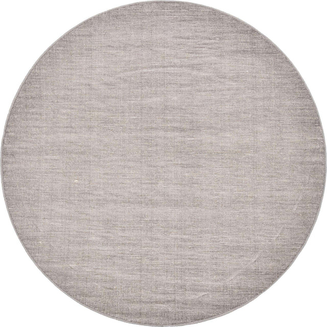 Gray 3' 7 x 3' 7 Williamsburg Round Area Rug 100% Polypropylene With Cotton Backing Durable Easy Clean Stain Resistant Carpet for Sale at Rug Engine
