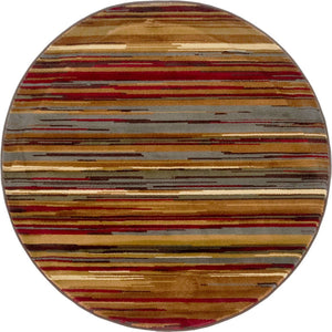 Beige 4' 1 x 4' 1 Barista Round Area Rug 100% Polypropylene Abstract Modern Geometric Carpet for Living Room Dining Office Dorm Room Decor for Sale at Rug Engine