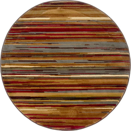 Beige 4' 1 x 4' 1 Barista Round Area Rug 100% Polypropylene Abstract Modern Geometric Carpet for Living Room Dining Office Dorm Room Decor for Sale at Rug Engine
