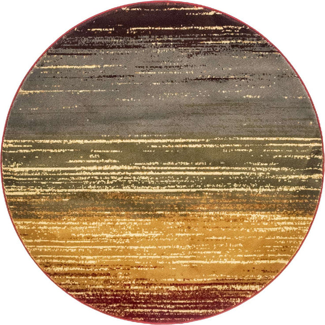 Beige 4' 1 x 4' 1 Barista Round Area Rug 100% Polypropylene Abstract Modern Geometric Carpet for Living Room Dining Office Dorm Room Decor for Sale at Rug Engine