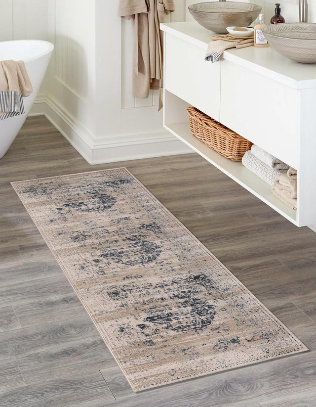 Dark Blue 3' x 13' 1 Chateau Runner Rug