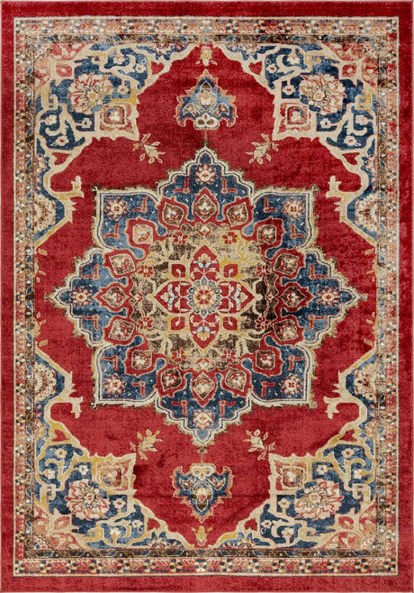 Burgundy 7' 1 x 10' Utopia Rectangle Area Rug Traditional Vintage Persian Inspired Vivid Color Durable Carpet for Unique Interiors for Sale at Rug Engine