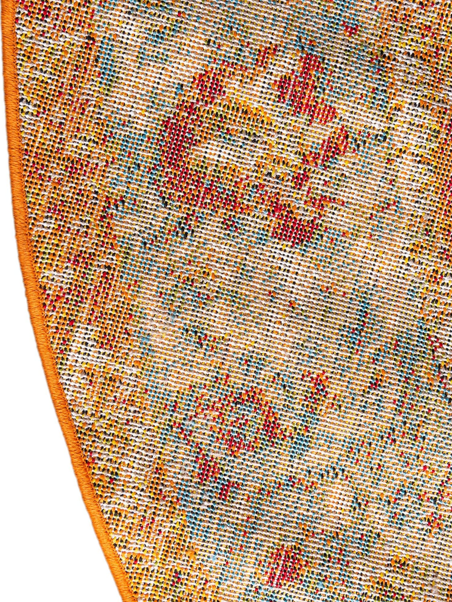 Multicolor 3' 3 x 3' 3 Rosso Round Area Rug Vintage Distressed Faded Traditional Design Carpet for Unique Home Interior Design for Sale at Rug Engine