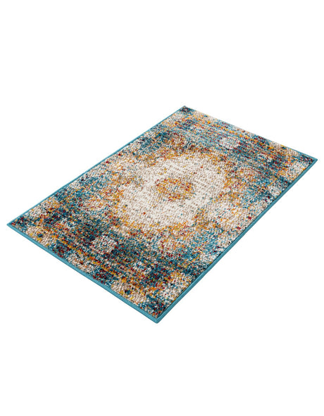 Beige 2' x 3' 1 Rosso Rectangle Area Rug Vintage Distressed Faded Traditional Design Carpet for Unique Home Interior Design for Sale at Rug Engine