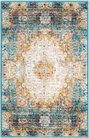 Beige 2' x 3' 1 Rosso Rectangle Area Rug Vintage Distressed Faded Traditional Design Carpet for Unique Home Interior Design for Sale at Rug Engine