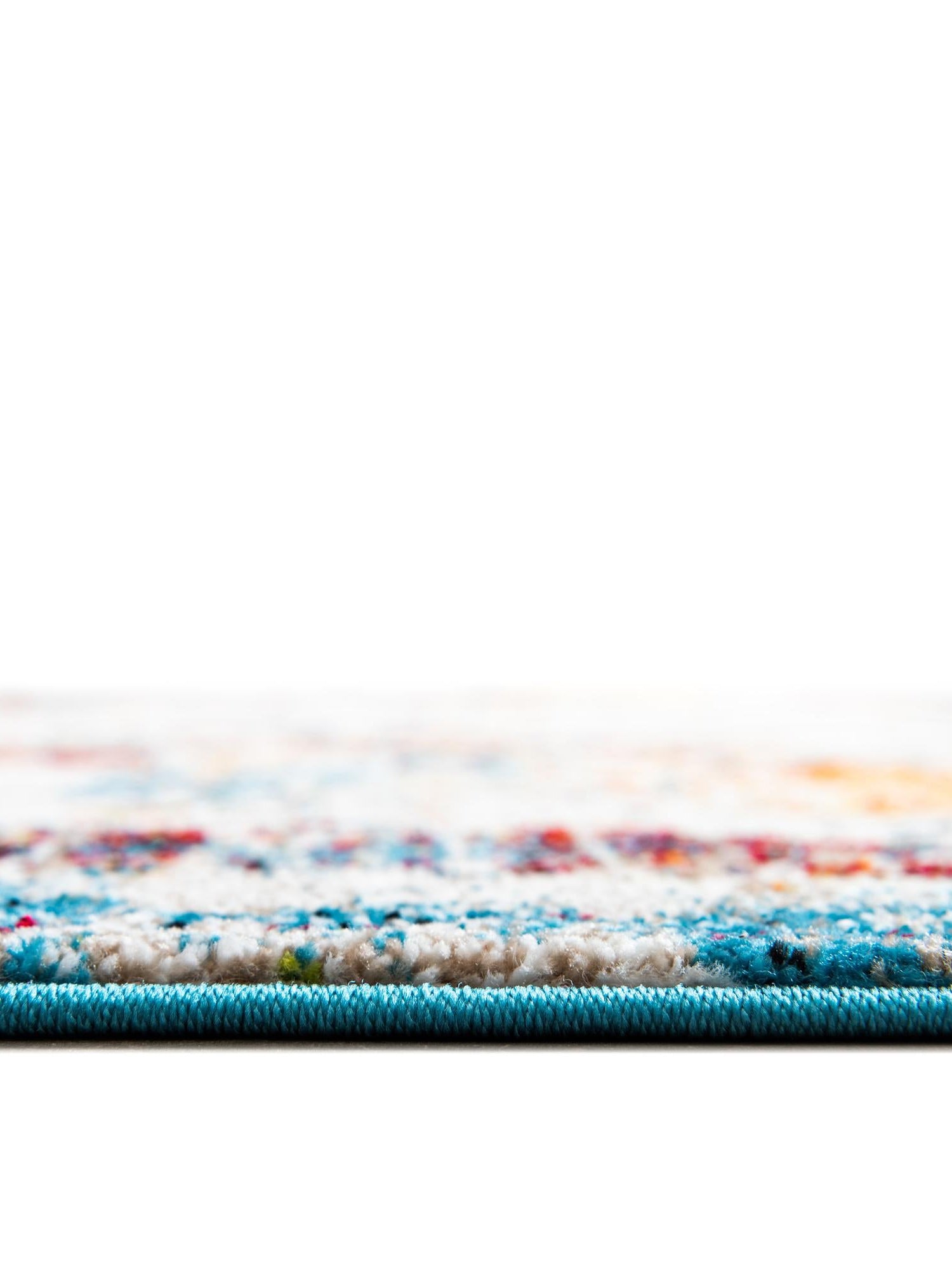 Multicolor 3' 3 x 3' 3 Rosso Round Area Rug Vintage Distressed Faded Traditional Design Carpet for Unique Home Interior Design for Sale at Rug Engine