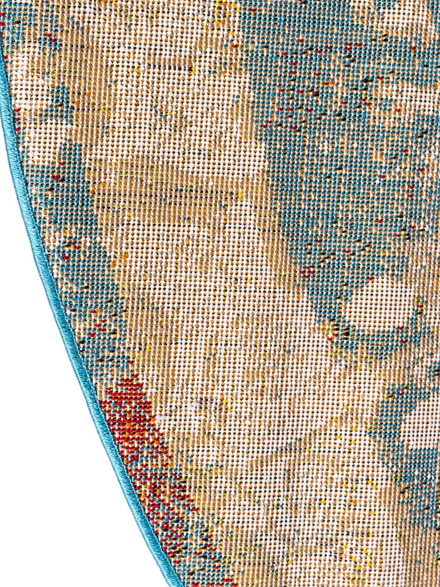 Multicolor 3' 3 x 3' 3 Rosso Round Area Rug Vintage Distressed Faded Traditional Design Carpet for Unique Home Interior Design for Sale at Rug Engine