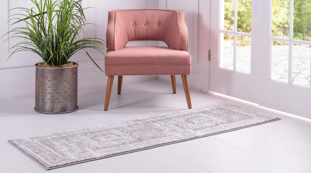Gray 2' x 6' 1 Rosso Runner Area Rug Vintage Distressed Faded Traditional Design Carpet for Unique Home Interior Design for Sale at Rug Engine