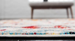 Multicolor 2' x 6' 1 Rosso Runner Area Rug Vintage Distressed Faded Traditional Design Carpet for Unique Home Interior Design for Sale at Rug Engine