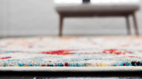 Multicolor 2' x 6' 1 Rosso Runner Area Rug Vintage Distressed Faded Traditional Design Carpet for Unique Home Interior Design for Sale at Rug Engine