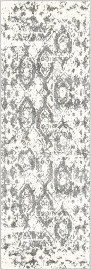 Light Gray 2' x 6' 1 Rosso Runner Area Rug Vintage Distressed Faded Traditional Design Carpet for Unique Home Interior Design for Sale at Rug Engine