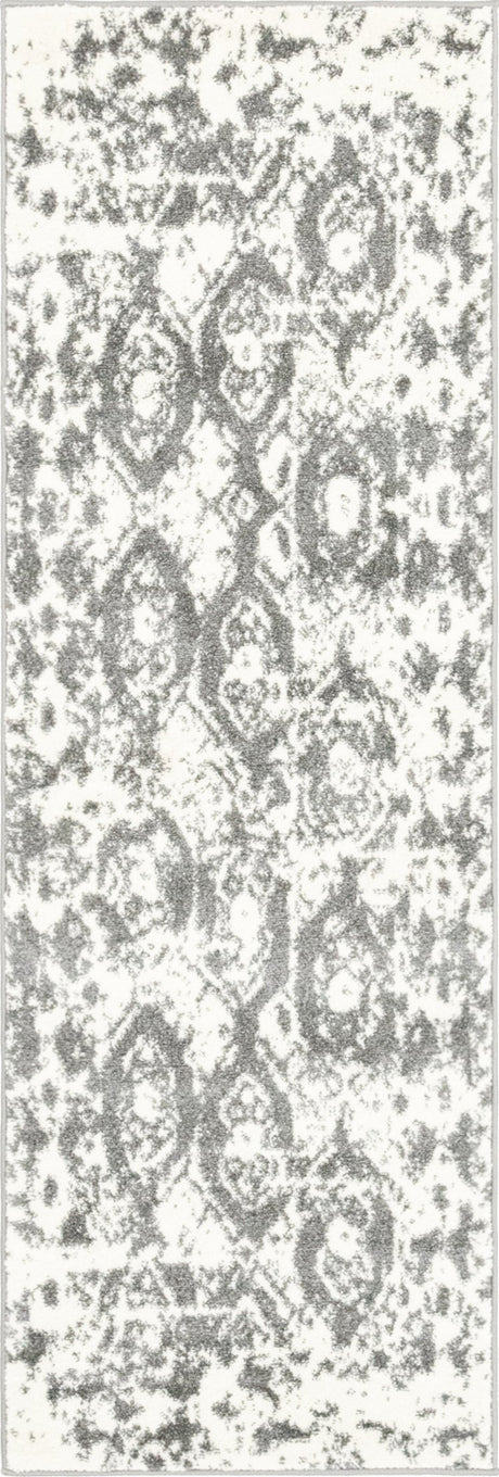 Light Gray 2' x 6' 1 Rosso Runner Area Rug Vintage Distressed Faded Traditional Design Carpet for Unique Home Interior Design for Sale at Rug Engine