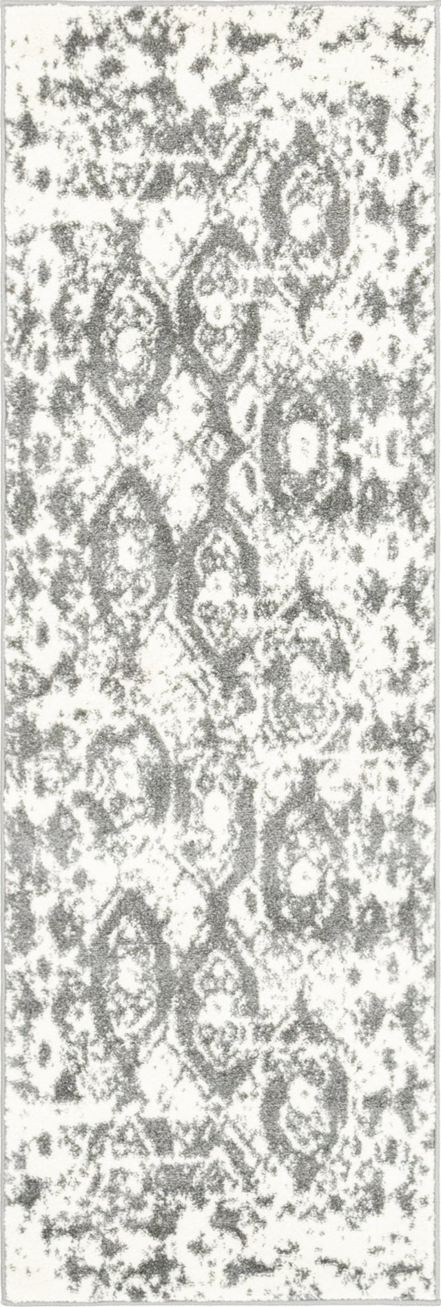 Light Gray 2' x 6' 1 Rosso Runner Area Rug Vintage Distressed Faded Traditional Design Carpet for Unique Home Interior Design for Sale at Rug Engine