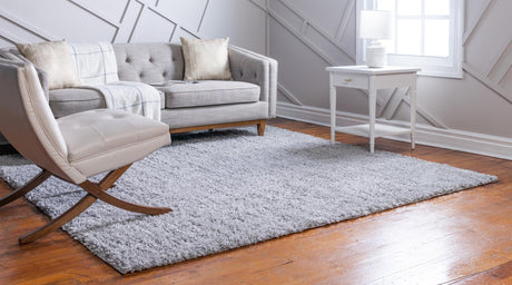Sterling 7' 1 x 7' 1 Davos Shag Square Area Rug Thick Soft Touch Fluffy & Plush Shaggy Pile 100% Polypropylene Carpet for Living Dining Bedrooms Office for Sale at Rug Engine