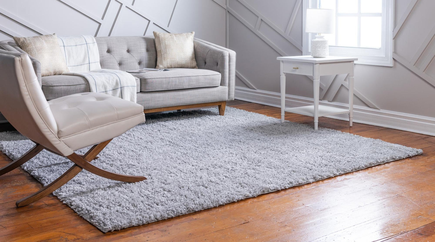 Sterling 7' 10 x 7' 10 Davos Shag Square Area Rug Thick Soft Touch Fluffy & Plush Shaggy Pile 100% Polypropylene Carpet for Living Dining Bedrooms Office for Sale at Rug Engine