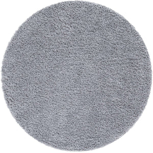 Sterling 7' 1 x 7' 1 Davos Shag Round Area Rug Thick Soft Touch Fluffy & Plush Shaggy Pile 100% Polypropylene Carpet for Living Dining Bedrooms Office for Sale at Rug Engine