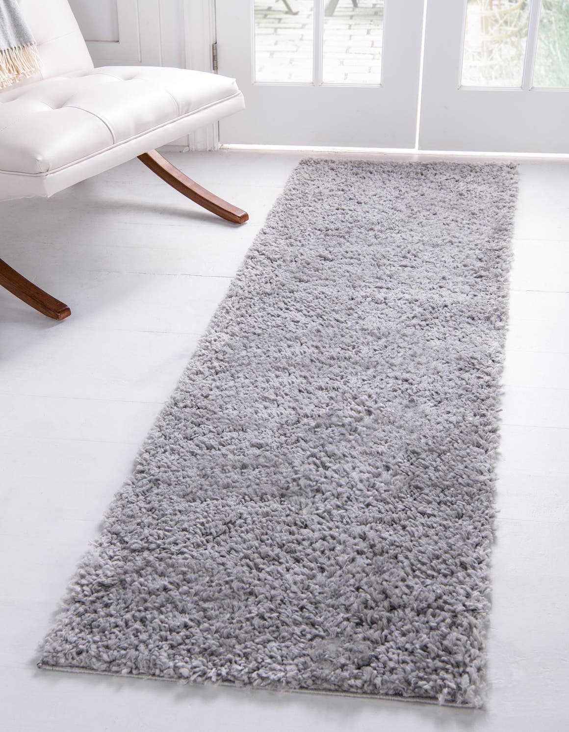 Sterling 2' 7 x 10' Davos Shag Runner Area Rug Thick Soft Touch Fluffy & Plush Shaggy Pile 100% Polypropylene Carpet for Living Dining Bedrooms Office for Sale at Rug Engine