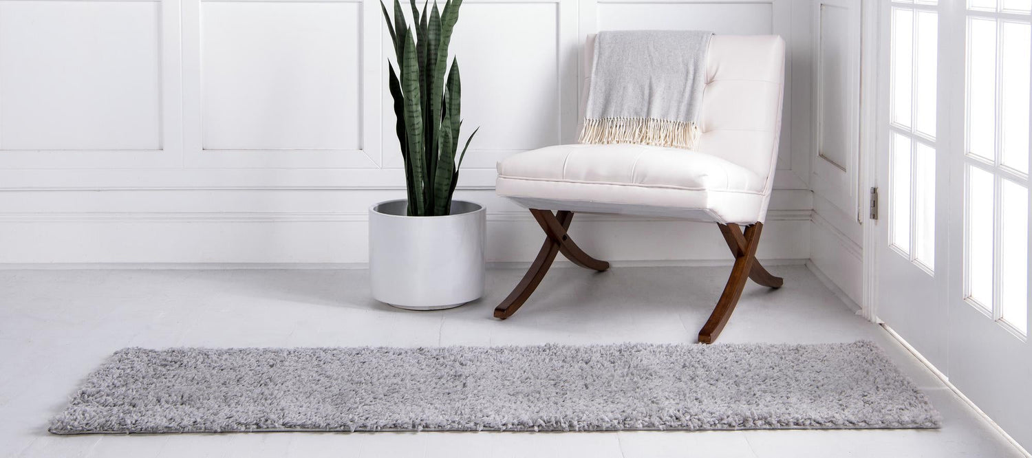 Sterling 2' 7 x 10' Davos Shag Runner Area Rug Thick Soft Touch Fluffy & Plush Shaggy Pile 100% Polypropylene Carpet for Living Dining Bedrooms Office for Sale at Rug Engine