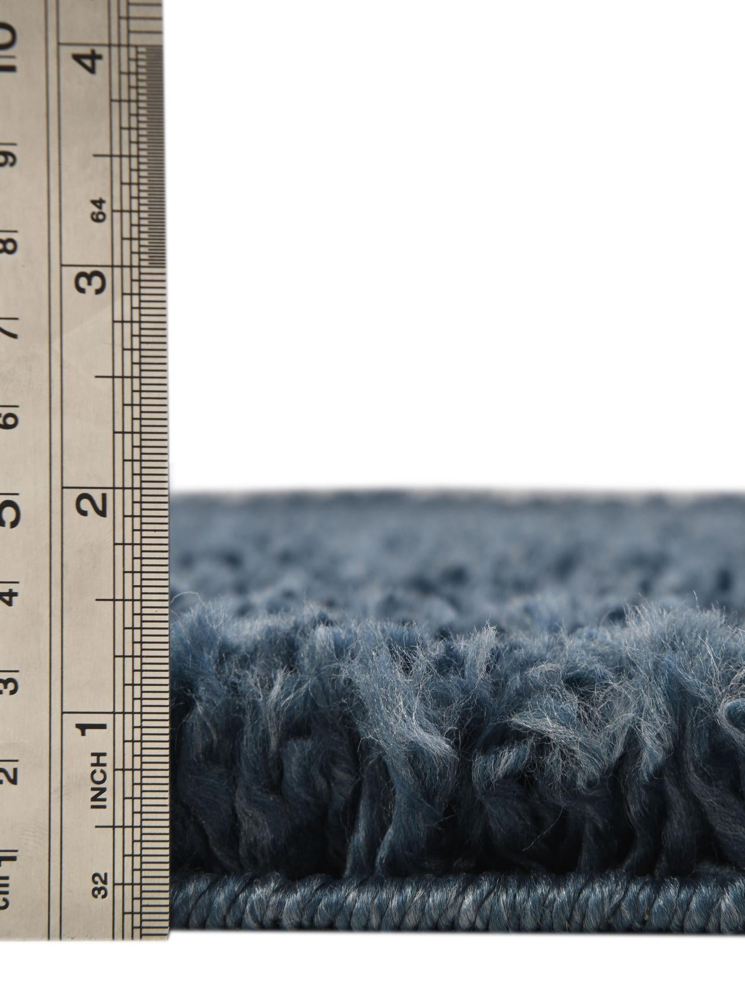 Marine Blue 6' 1 x 9' Davos Shag Rectangle Area Rug Thick Soft Touch Fluffy & Plush Shaggy Pile 100% Polypropylene Carpet for Living Dining Bedrooms Office for Sale at Rug Engine