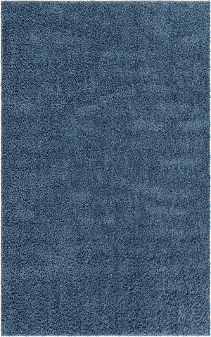 Marine Blue 3' 3 x 5' 3 Davos Shag Rectangle Rug