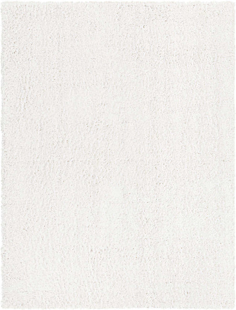 White 9' x 12' Davos Shag Rectangle Area Rug Thick Soft Touch Fluffy & Plush Shaggy Pile 100% Polypropylene Carpet for Living Dining Bedrooms Office for Sale at Rug Engine