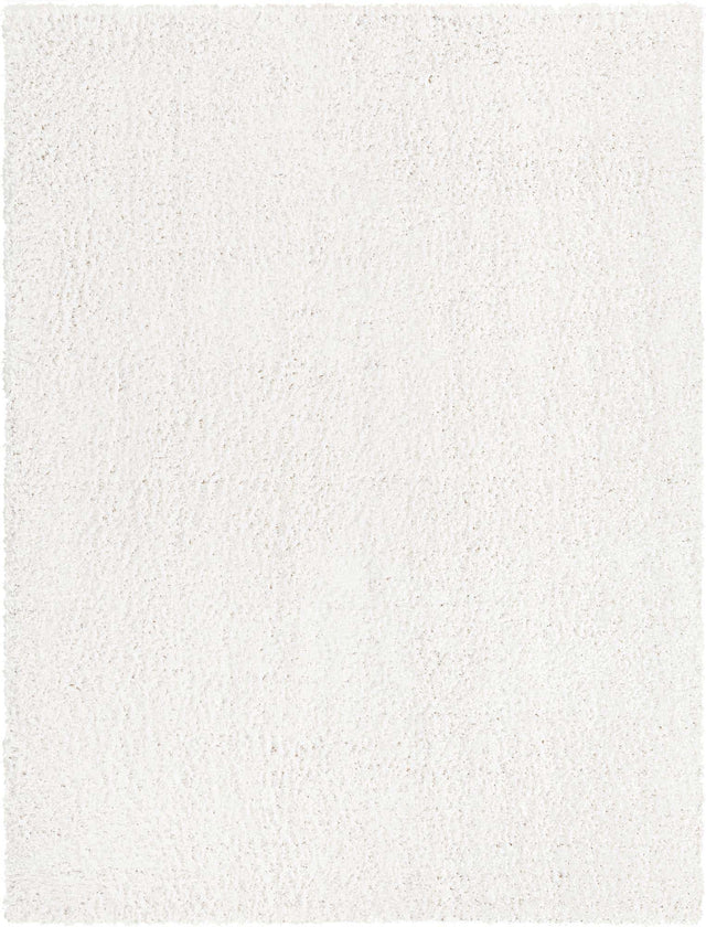 White 9' x 12' Davos Shag Rectangle Area Rug Thick Soft Touch Fluffy & Plush Shaggy Pile 100% Polypropylene Carpet for Living Dining Bedrooms Office for Sale at Rug Engine
