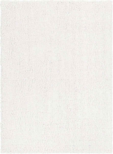 White 7' 10 x 11' Davos Shag Rectangle Area Rug Thick Soft Touch Fluffy & Plush Shaggy Pile 100% Polypropylene Carpet for Living Dining Bedrooms Office for Sale at Rug Engine