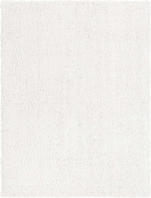 White 7' 10 x 10' Davos Shag Rectangle Area Rug Thick Soft Touch Fluffy & Plush Shaggy Pile 100% Polypropylene Carpet for Living Dining Bedrooms Office for Sale at Rug Engine