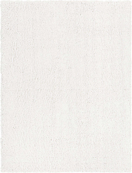 White 7' 10 x 10' Davos Shag Rectangle Area Rug Thick Soft Touch Fluffy & Plush Shaggy Pile 100% Polypropylene Carpet for Living Dining Bedrooms Office for Sale at Rug Engine
