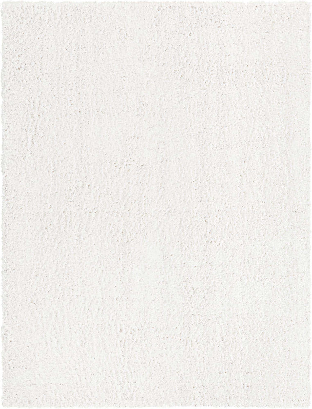 White 7' 10 x 10' Davos Shag Rectangle Area Rug Thick Soft Touch Fluffy & Plush Shaggy Pile 100% Polypropylene Carpet for Living Dining Bedrooms Office for Sale at Rug Engine