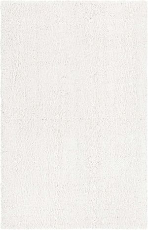 White 5' 3 x 8' Davos Shag Rectangle Area Rug Thick Soft Touch Fluffy & Plush Shaggy Pile 100% Polypropylene Carpet for Living Dining Bedrooms Office for Sale at Rug Engine
