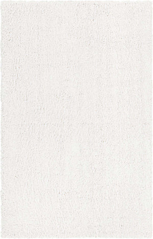 White 3' 1 x 5' 3 Davos Shag Rectangle Area Rug Thick Soft Touch Fluffy & Plush Shaggy Pile 100% Polypropylene Carpet for Living Dining Bedrooms Office for Sale at Rug Engine