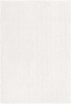 White 2' x 3' 1 Davos Shag Rectangle Area Rug Thick Soft Touch Fluffy & Plush Shaggy Pile 100% Polypropylene Carpet for Living Dining Bedrooms Office for Sale at Rug Engine
